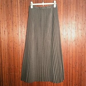 Elegant Gray Pleated Skirt - TravelSmith